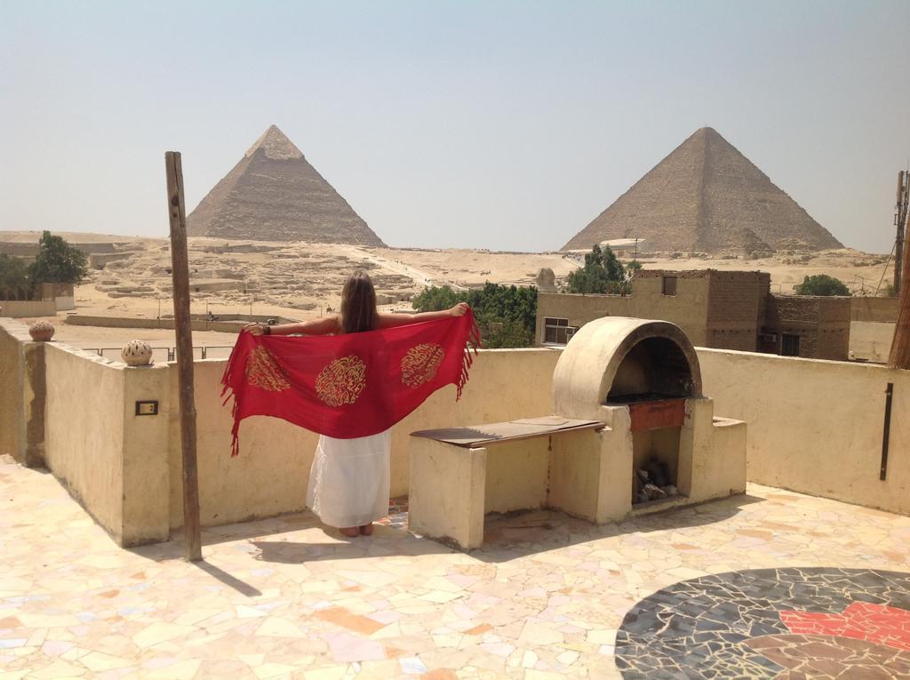 Pyramids Loft Homestay Kafret el-Gabal Eksteriør bilde