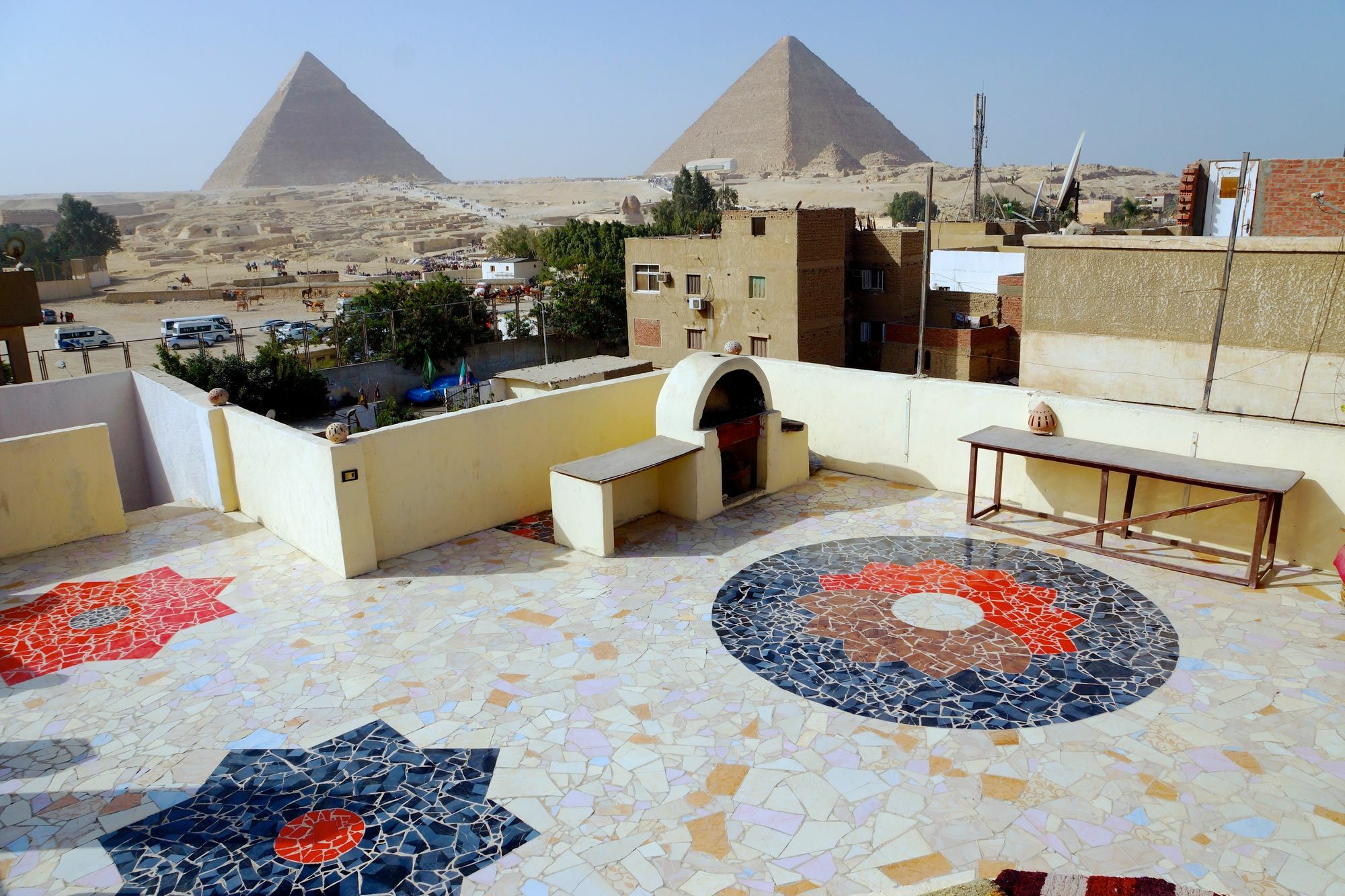 Pyramids Loft Homestay Kafret el-Gabal Eksteriør bilde